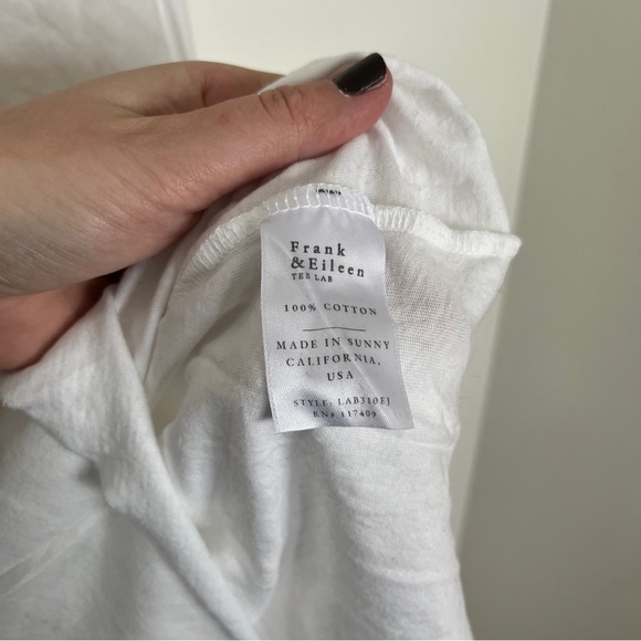 FRANK & EILEEN TEE LAB Continuous Long-sleeve Tee In White Size XS - Picture 3 of 6